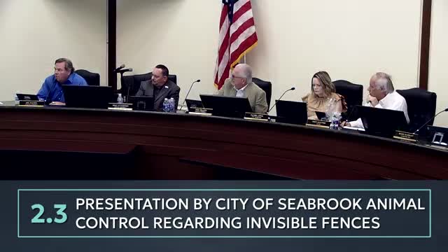 Seabrook Council considers ordinance change for underground electric dog fences