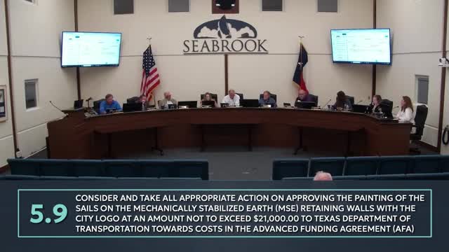 Seabrook City Council approves $21K for blue sailboat painting project