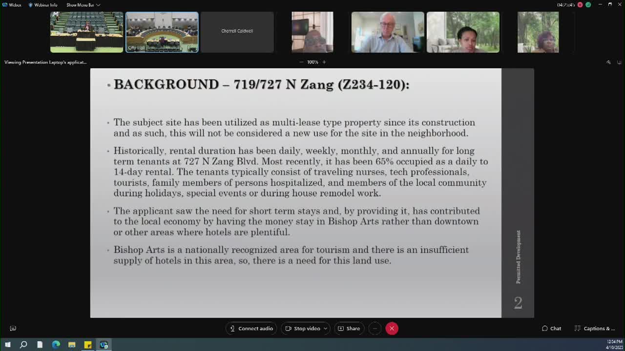 Planning commission approves short-term 'boutique hotel' subdistricts in Oak Cliff and Bishop Arts with four-year SUPs