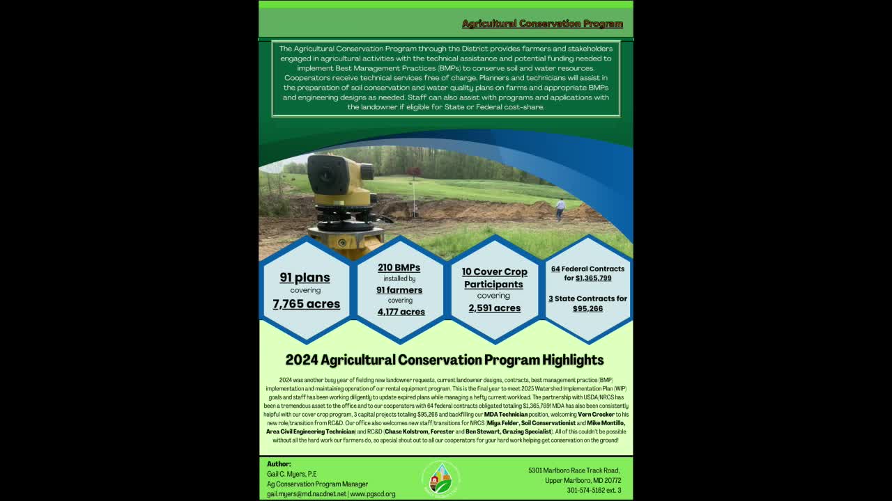 Prince George's County outlines successful farm preservation and urban agriculture programs