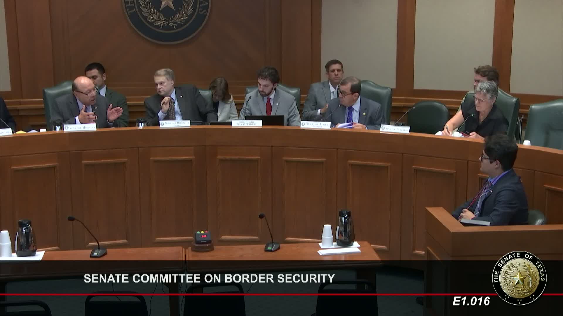 Senator Eckhart questions penalties for overweight trucks at Texas border