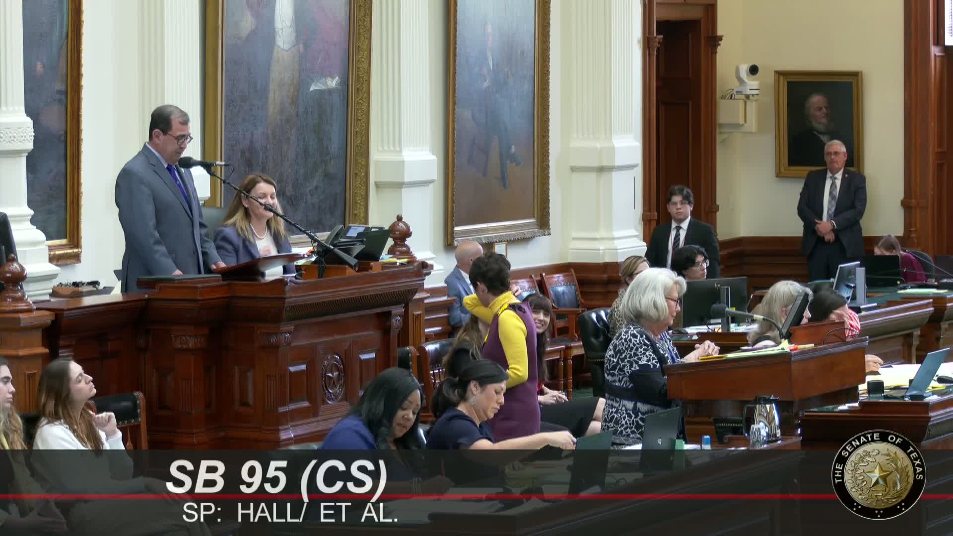 Senator Hall advances Senate Bill 95 on children's immunization administration