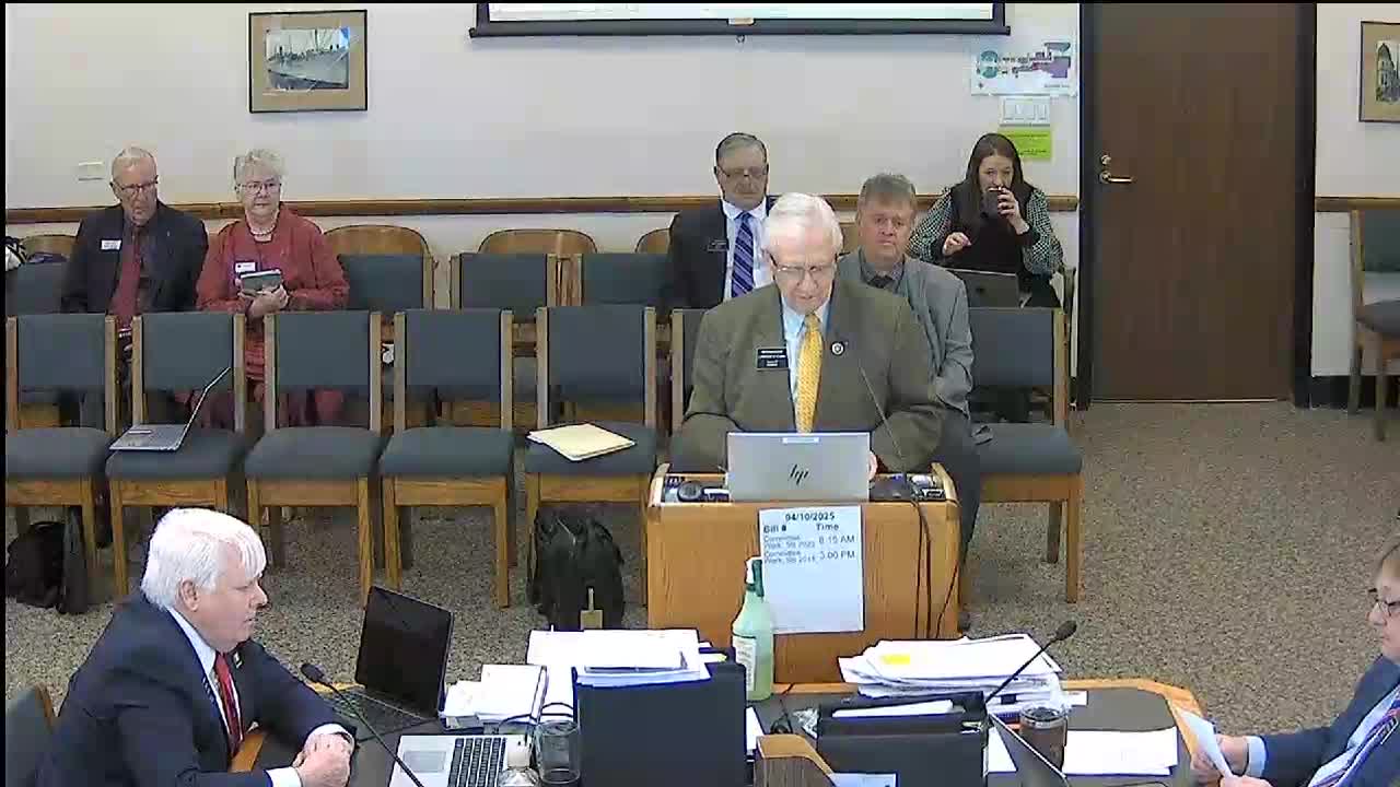 Lawrence Clamine presents Senate Bill 2307 to regulate explicit materials in libraries