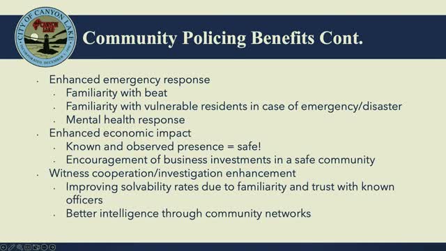 Canyon Lake council explores local policing options amidst budget concerns