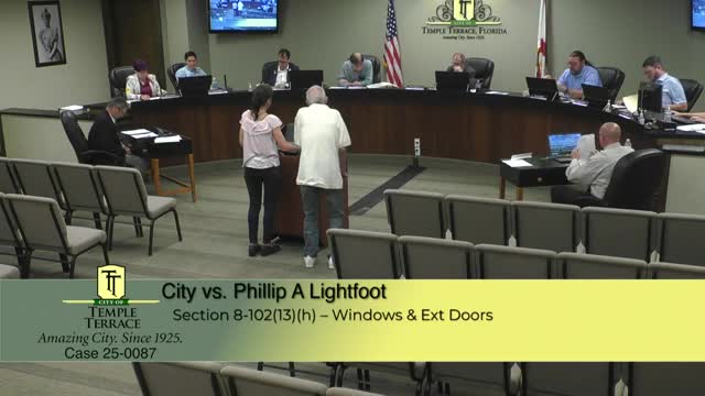 Temple Terrace Board enforces compliance orders and fines for property violations