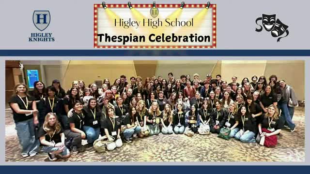 Higley High School Thespian Troupe earns gold honor at Arizona State Thespian Festival