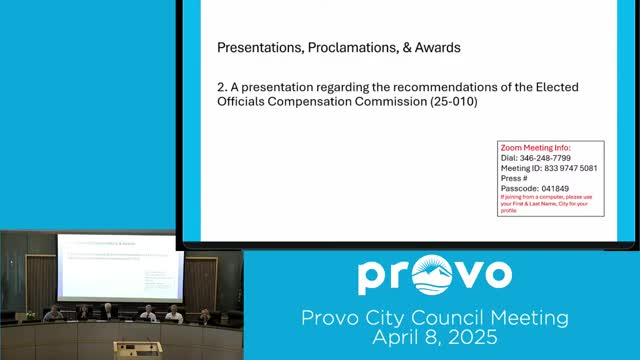 Elected Officials Compensation Commission recommends salary increases for Provo mayor and council members