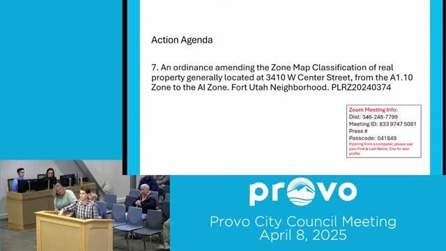 Provo residents debate industrial zoning near airport at city council meeting