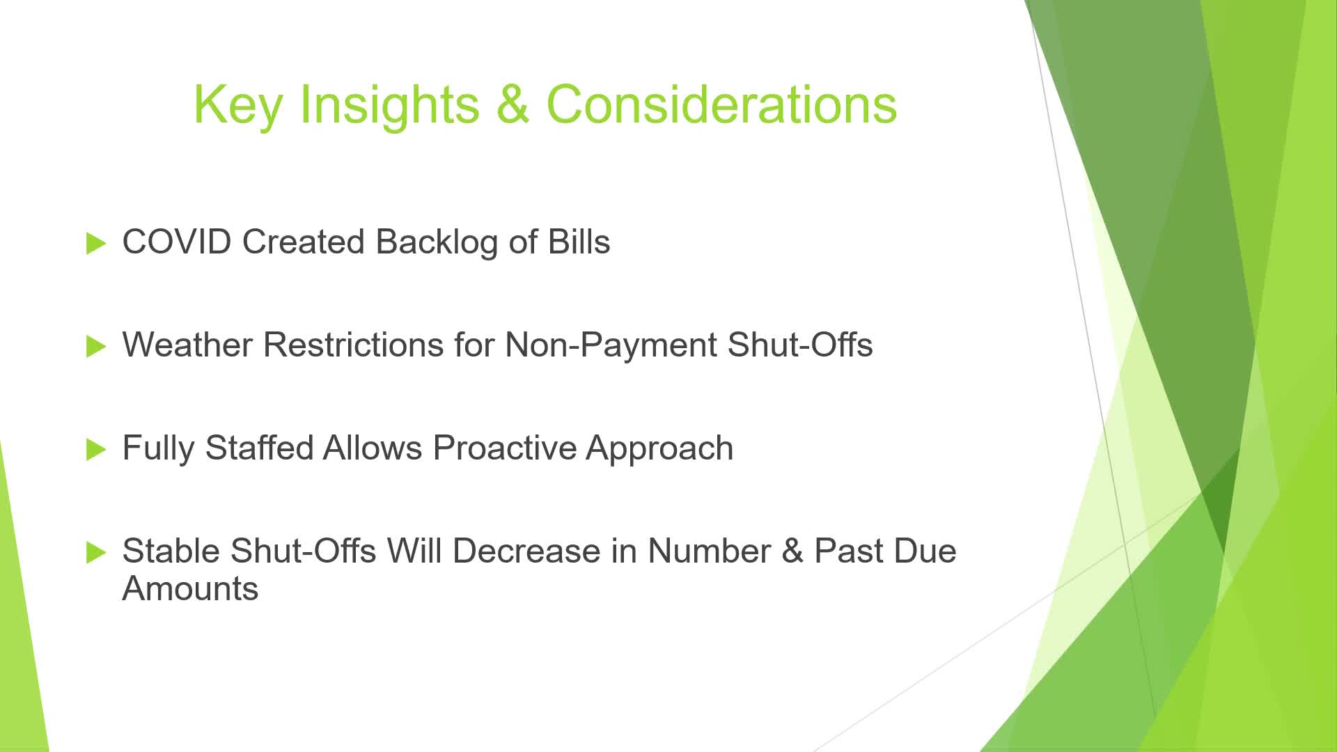 Utility Department addresses overdue accounts to prevent service shutoffs