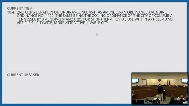 Columbia residents urge city council to reconsider short term rental regulations