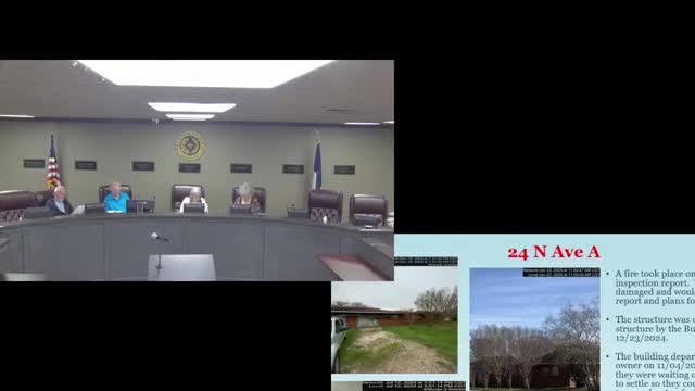Freeport City Council reviews demolition of dangerous structure at 122 West Seventh