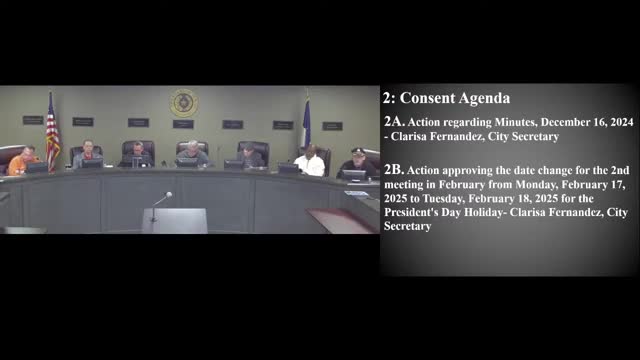 Freeport council approves consent agenda, ordinance update, surplus sales and policy change; several votes unanimous