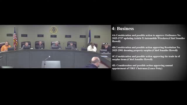 Freeport council appoints Mark Parker as TIRS chairman after debate over appointment process