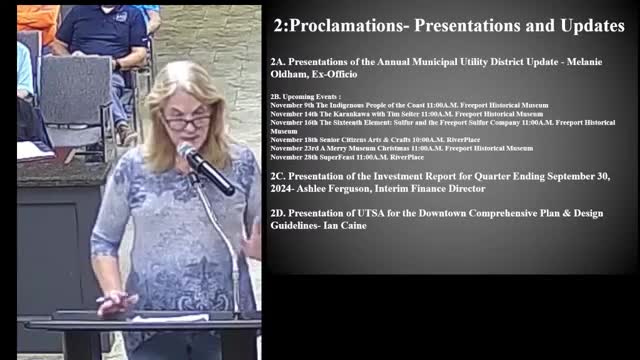 Freeport City Council reviews drainage and housing development concerns near Velasco Street