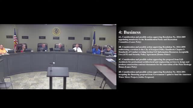 Freeport City Council approves $3.5M financing for Ameresco water meter project