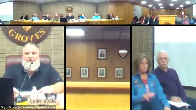 Groves meeting: Blue Santa update and a forceful public-comment accusation