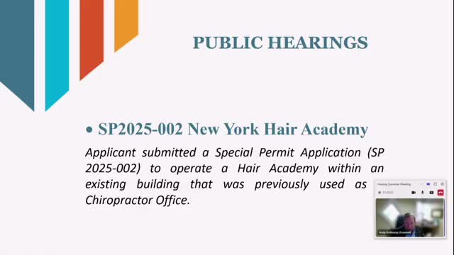 Staff recommends special permit for beauty school at 1532 West Sylvester; no public opposition at hearing