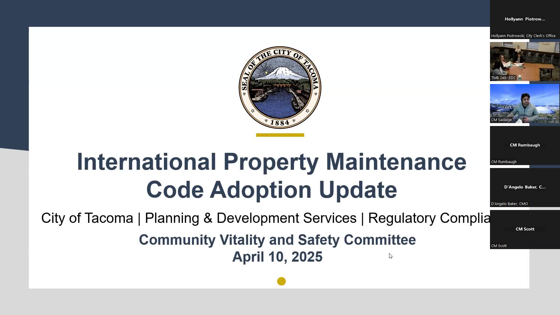 Tacoma committee advances plan to adopt International Property Maintenance Code after staff briefing