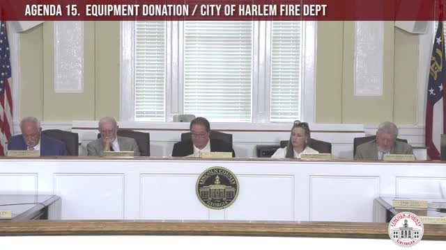 Lincoln County Commission accepts $45K equipment donation from Harlem for EMS