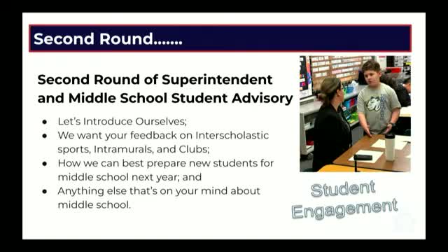 Principal Dietz explores student suggestions for middle school improvements in District 15