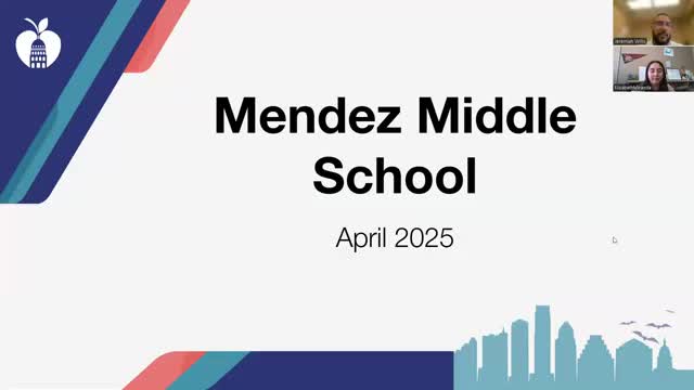 Mendez Principal Willis highlights student progress and future leadership changes