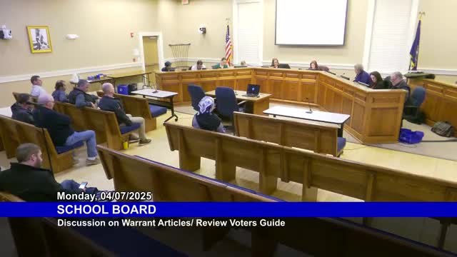 Meramec School Board urges Governor Ayotte to reform New Hampshire education funding