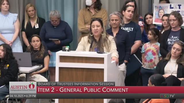 AISD community rallies to support Dobie Middle School and Ann Richards principal