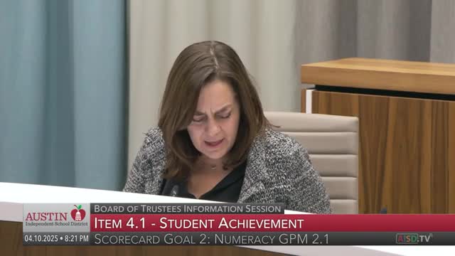 Austin schools explore innovative math instruction and resource needs for improvement