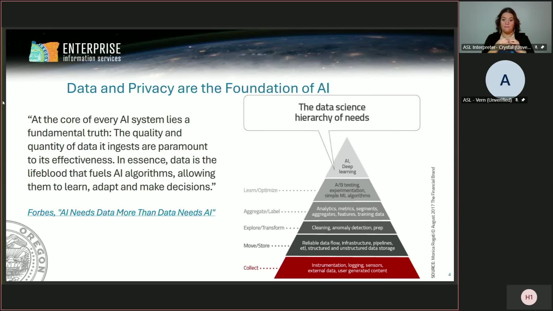 Oregon Advisory Council outlines AI governance and workforce training strategies