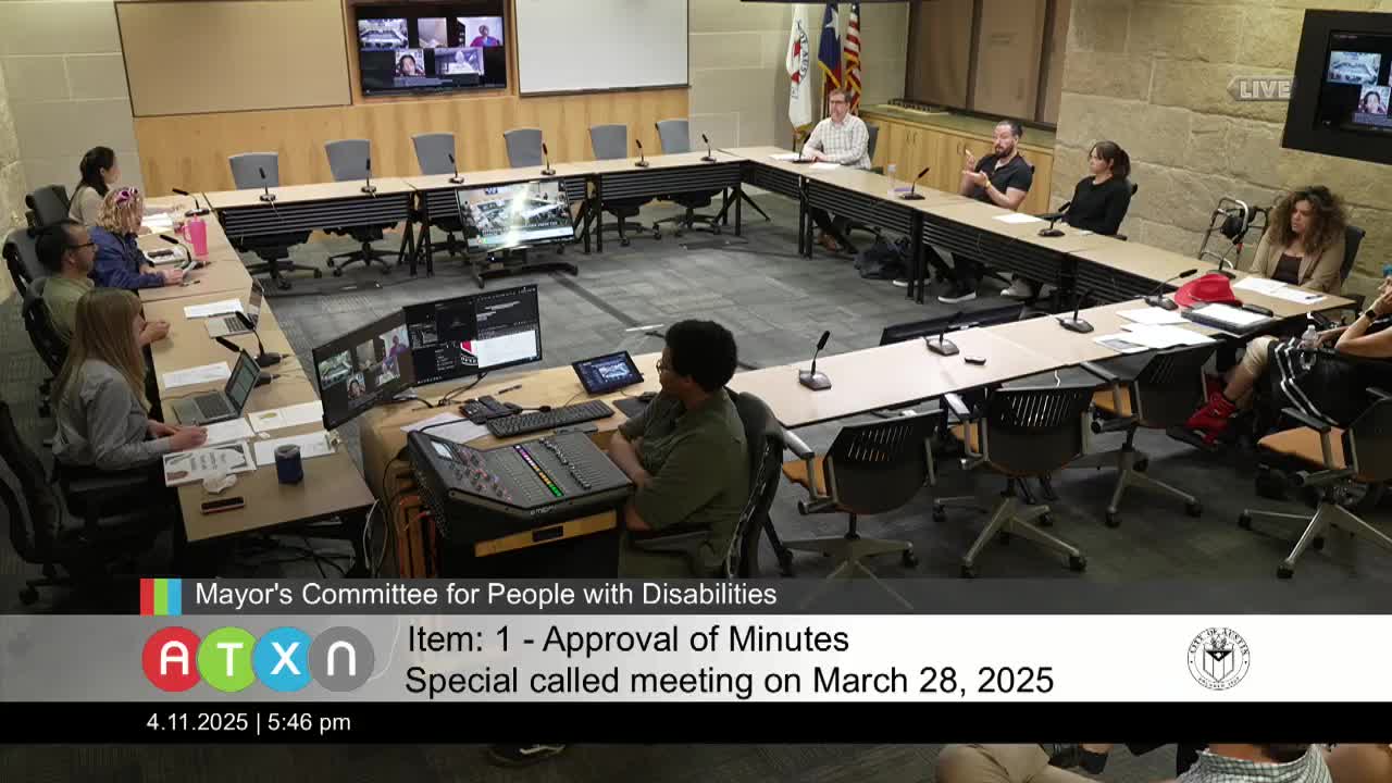 At-a-glance: Committee approves March minutes, forms working group, names representatives and elects officers