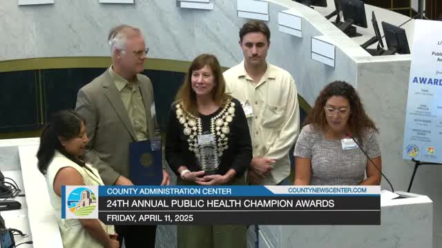 April Fernandez receives 2025 Liberal San Diego Public Health Champion Award