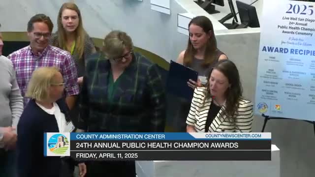 Sarah St. John receives LiveWell San Diego Public Health Champions Award for dental services