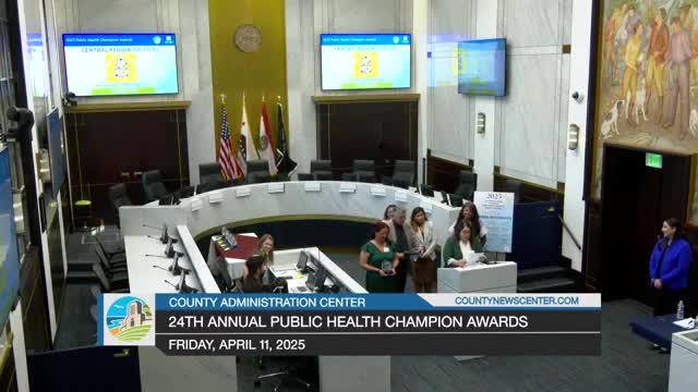 Fern Street Circus named Central Region Public Health Champion for 2025