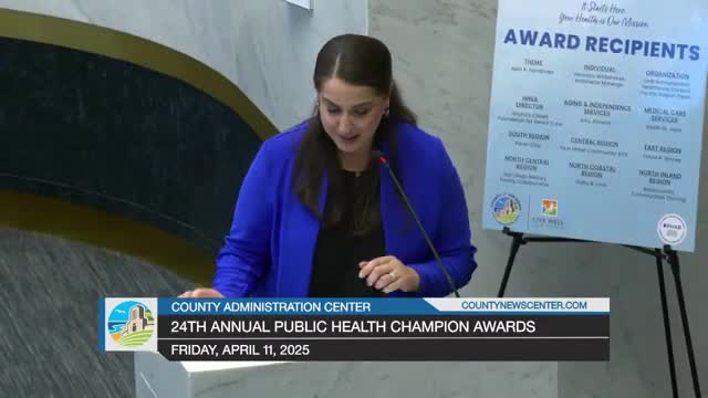 Public Health Services honors community partners and event coordinators in San Diego
