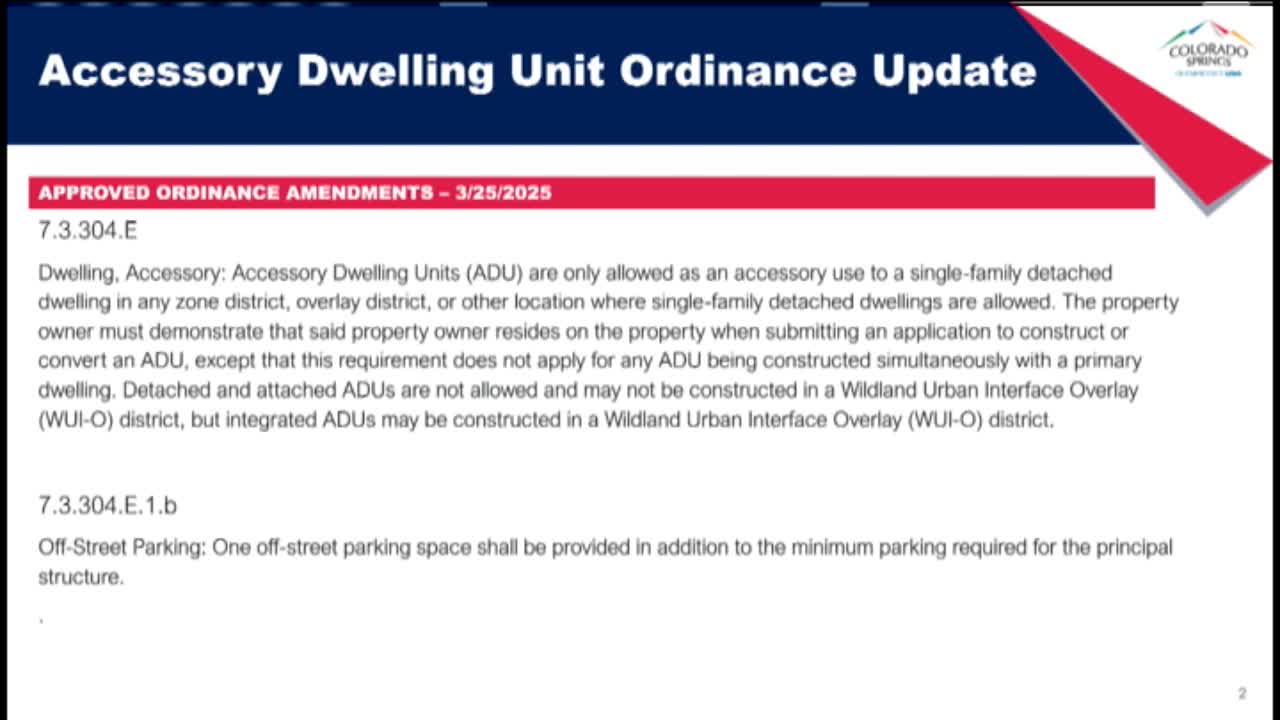 City Council votes on new ADU regulations addressing height and parking requirements