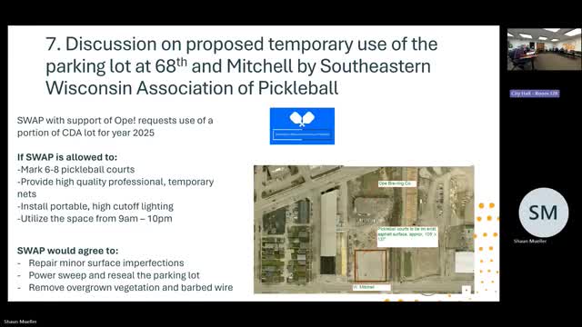 West Allis CDA approves temporary pickleball courts at 60 Eighth & Mitchell parking lot