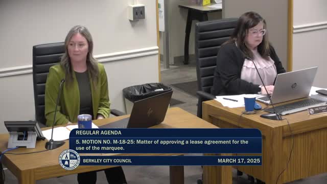 Berkeley City Council debates marquee lease and community engagement strategies