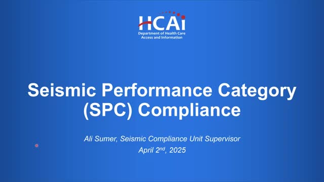 Ollie Sumer leads seismic compliance webinar for California stakeholders