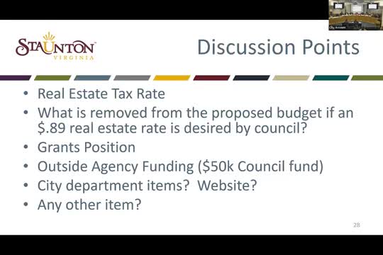 Staunton City Council discusses property tax increase to fund police and infrastructure