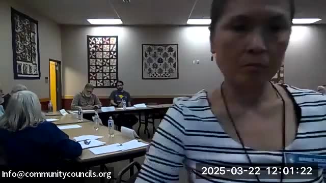 Community councils adopt resolution urging municipal notice, debate jurisdiction and construction pause language