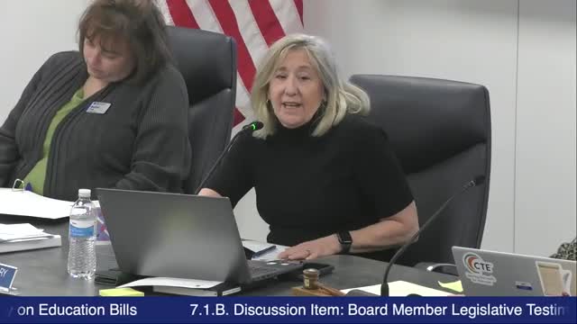 Nebraska State Board debates informal ethics standard for members' legislative testimony