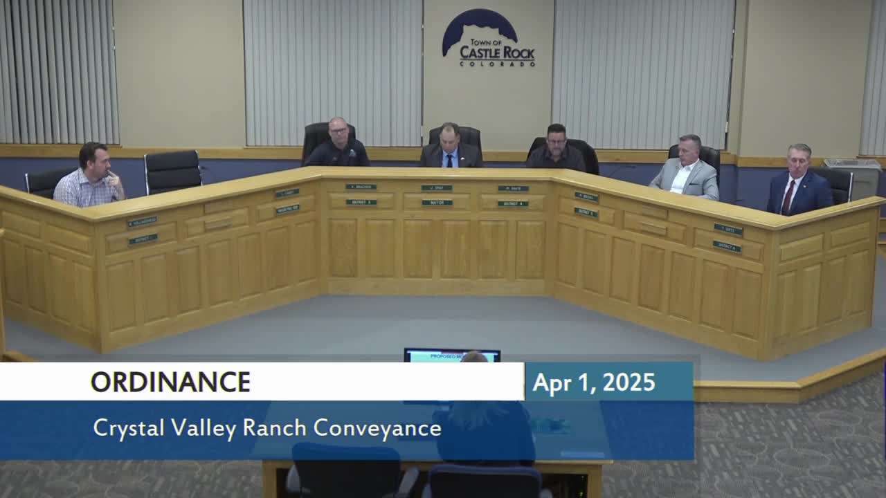 Castle Rock Council tables decision on Crystal Valley Ranch school site issue