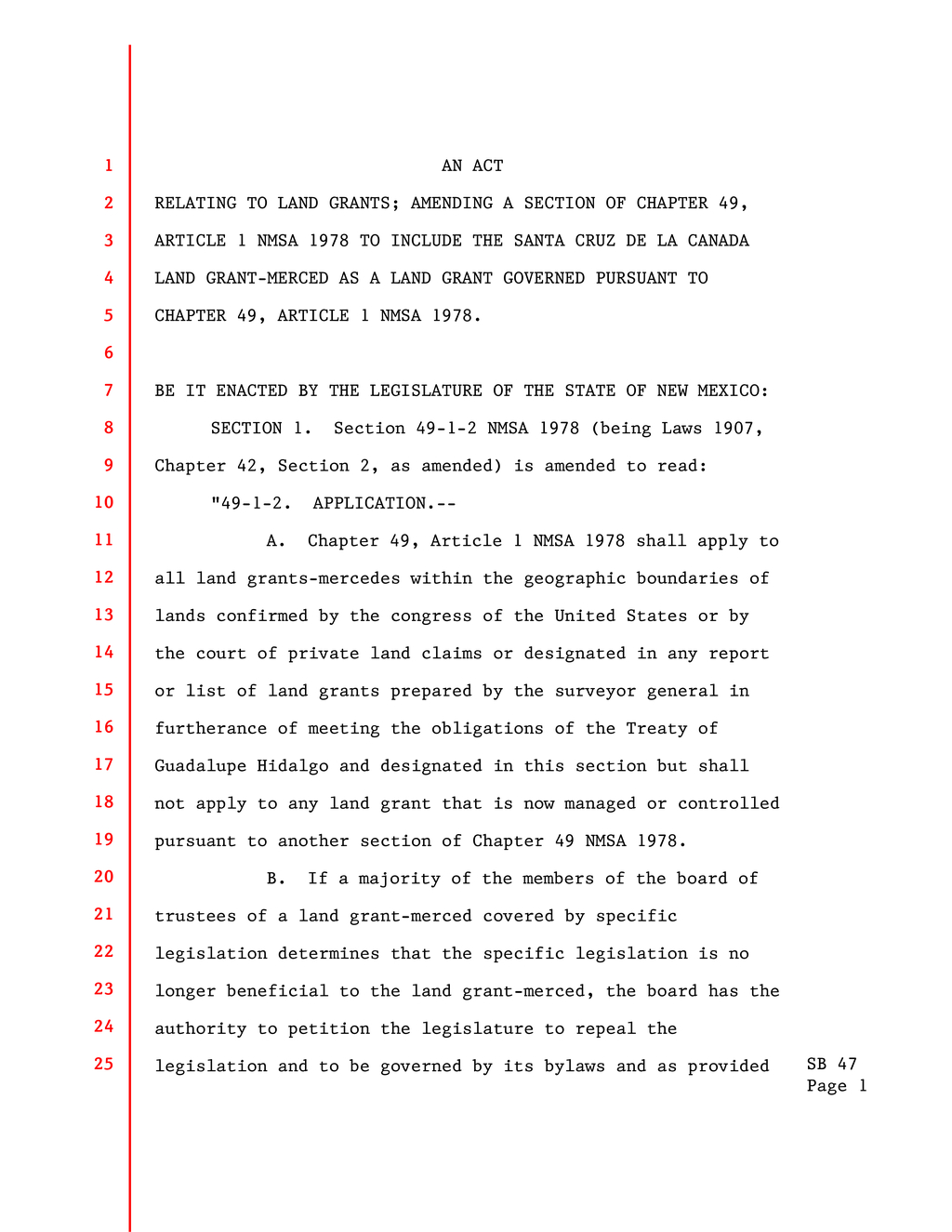 Congress confirms historic land grants in New Mexico's Rio Arriba and Sandoval counties