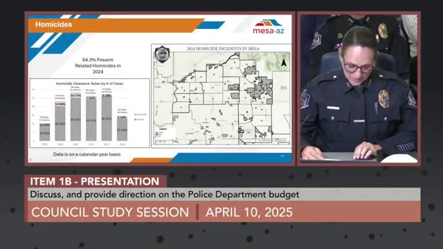 Mesa reports significant drop in homicide rates and crime technology advancements
