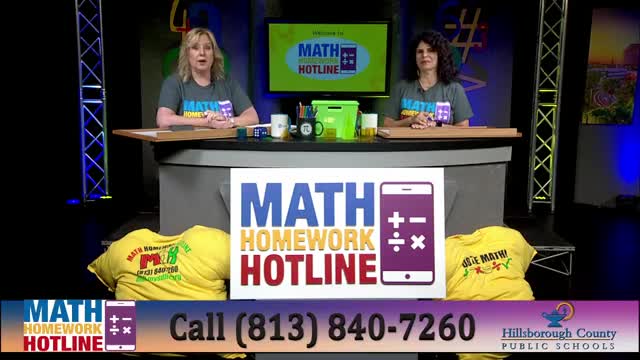 Math Homework Hotline ends season with hands-on lesson on data displays