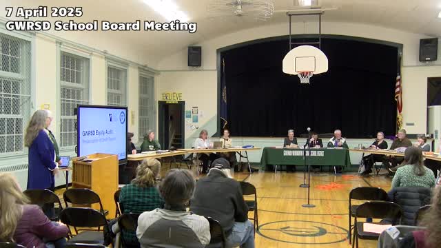 GreatSchools Partnership presents equity audit findings to Governor Wentworth School Board
