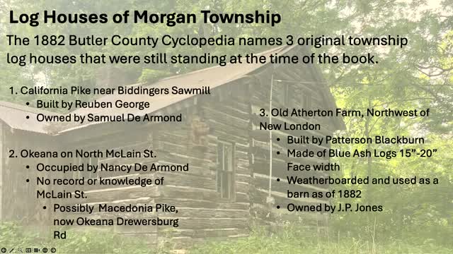 Local historian investigates original log houses in Butler County