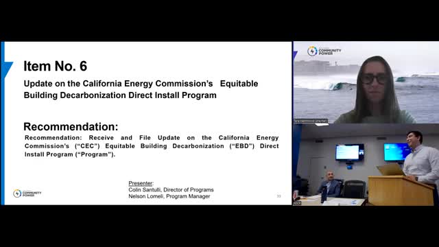 State's Equitable Decarbonization direct‑install program: LA County to administer Southern region; San Diego Community Power to run outreach