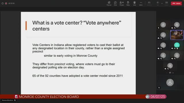 Monroe County committee proposes vote center plan for upcoming elections