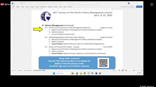 Council holds 2025 salmon management measures open, asks STT for more analysis; public commenters urge habitat fixes